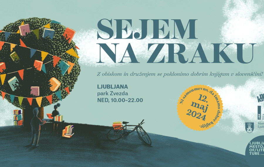 Banner Sejem na zraku 2024. Vir: arhiv pisarna Ljubljane, Unescovega mesta literature