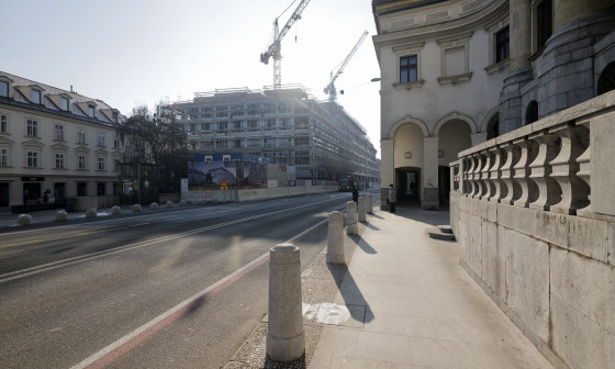Popolna zapora Slovenske ceste  v sklopu gradbišča »Šumi« Foto vir: Šumijev kvart