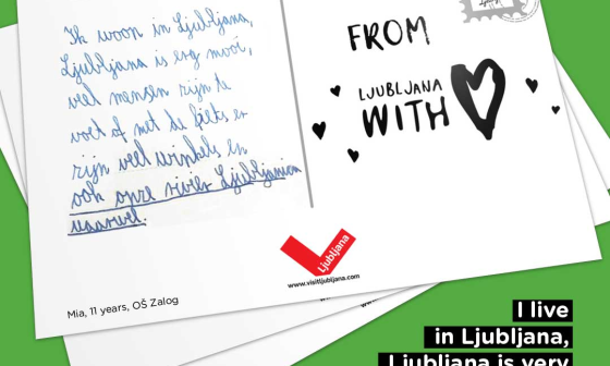 Razglednica Mie iz OŠ Zalog. Foto: TL