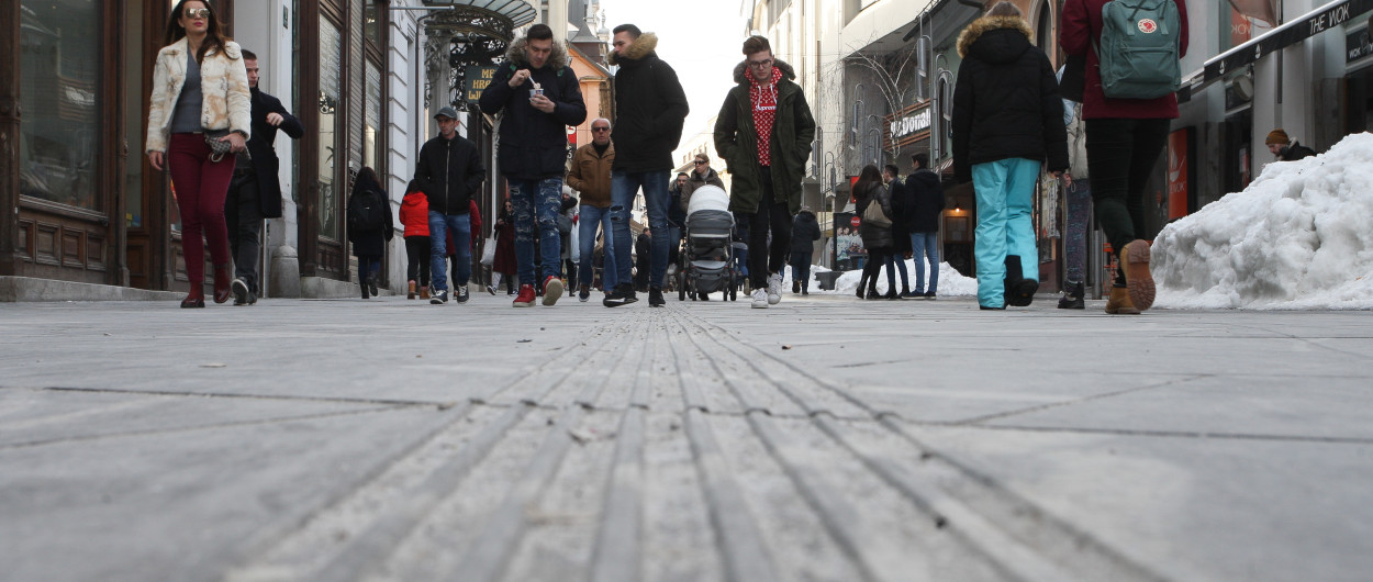 Taktilna pot na Čopovi ulici