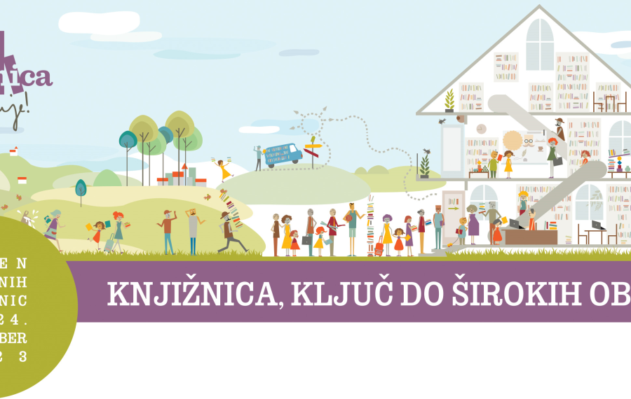 Banner Teden splosnih knjiznic 2023. Foto: Združenje splošnih knjižnic