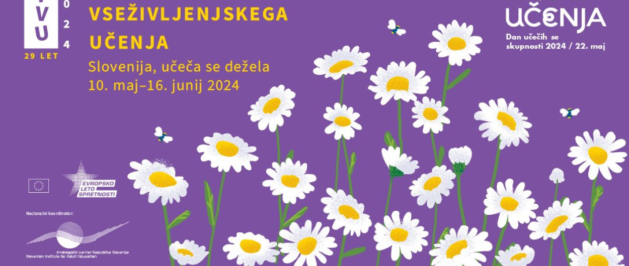 Banner Teden vsezivljenjskega ucenja. Vir: ZD Ljubljana