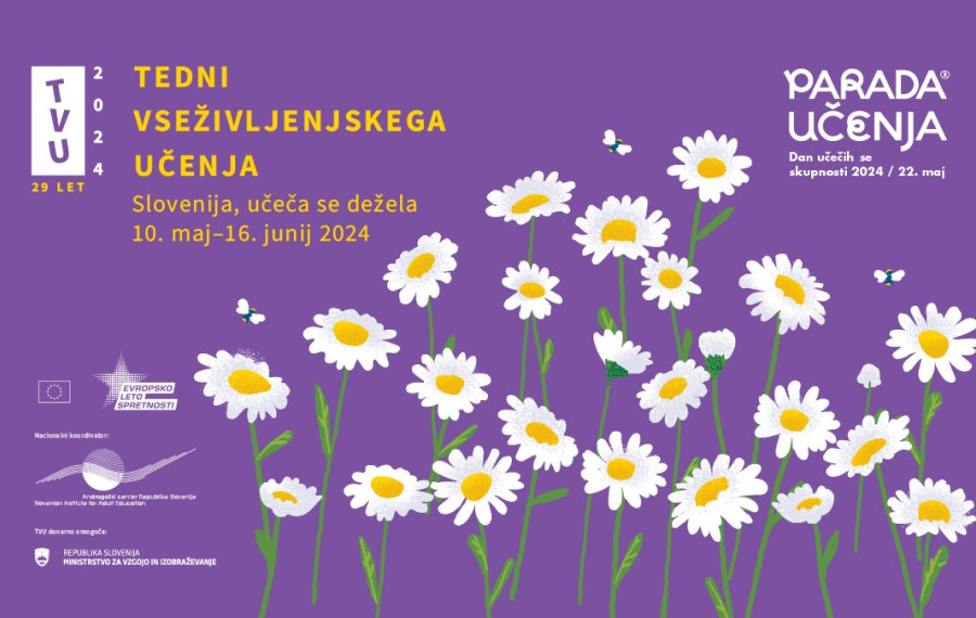 Banner Teden vsezivljenjskega ucenja. Vir: ZD Ljubljana