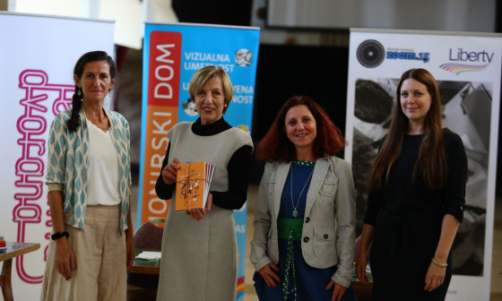 Od leve proti desni: Vesna Tripković, Viktorija Potočnik, Bjanka Kršmanc, in Tadeja Vovk. Foto vir: Pionirski dom