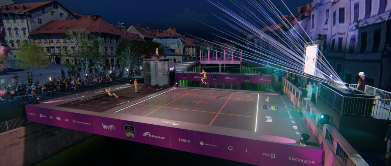 Vizualizacija trampolina nad Ljubljanico, vir: WOOP