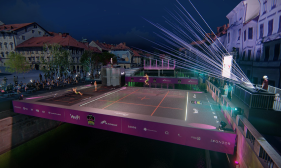 Vizualizacija trampolina nad Ljubljanico, vir: WOOP