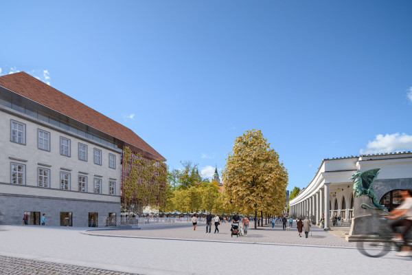 Render prenovljene tržnice