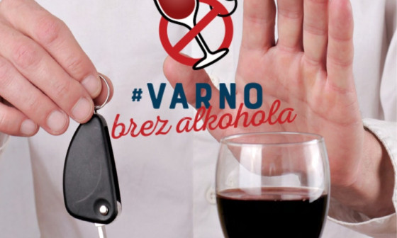Plakat Varno brez alkohola. Foto vir: AVP