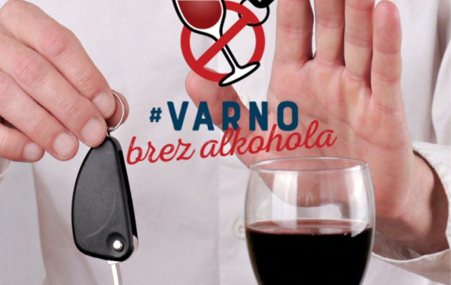 Plakat Varno brez alkohola. Foto vir: AVP