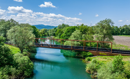 Pogled na Vodovodni most iz zraka