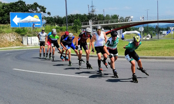 Tekmovalni del prireditve Vsi na rolerje. Foto: Črt Mori, Rolerski klub Ljubljana