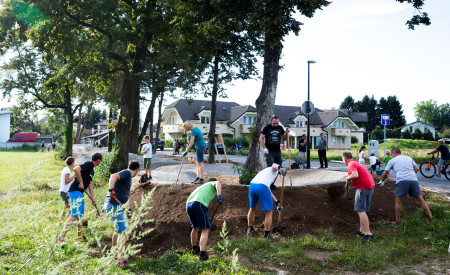 Pumptrack Sneberje, foto Nejc Trampuz