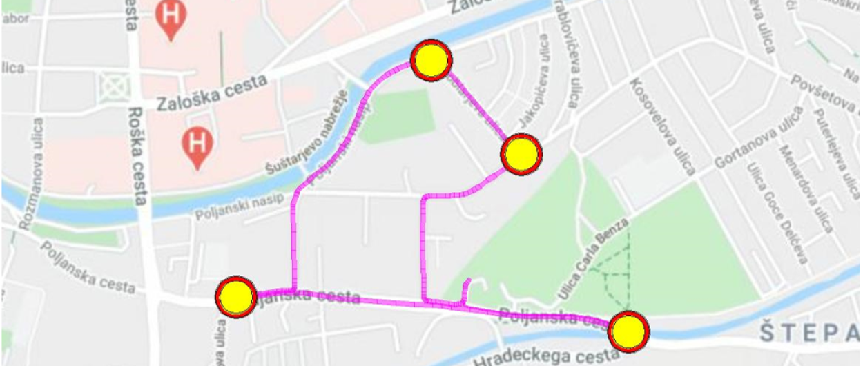 Zemljevid zapor. Vir: LPT