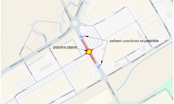 Zemljevid zapore krozisce Rudnik vir LPT