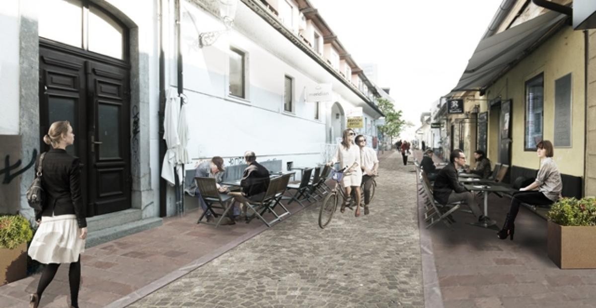 Render: nova podoba Trubarjeve ulice, vir: ATELIERarhitekti