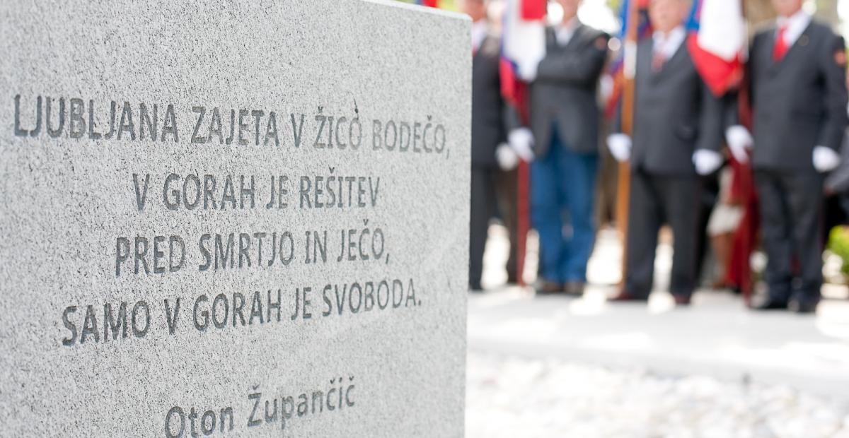 Odkritje spomenika kulturnim delavcem padlim v NOB, foto: Željko Stevanič