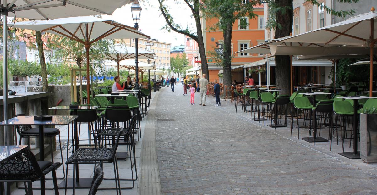 Prenovljeno Cankarjevo nabrežje, foto: Alenka Rebec