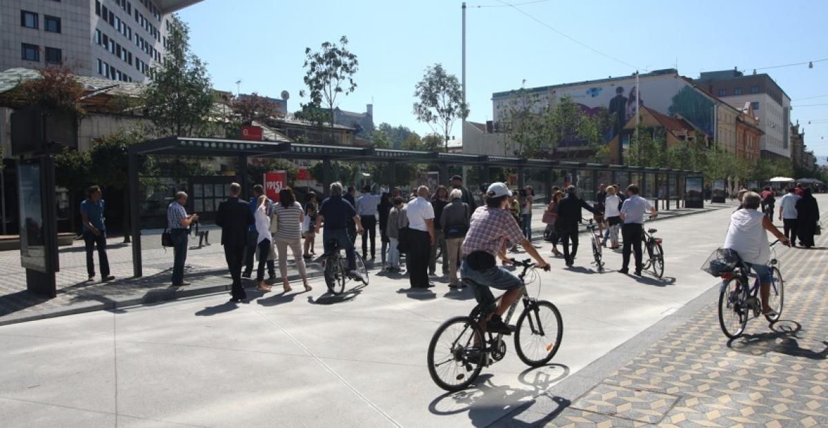 Prenovljen osrednji del Slovenske ceste, foto: N. Rovan