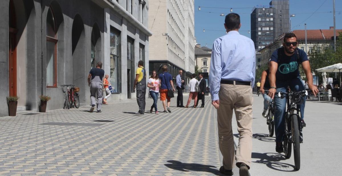 Prenovljen osrednji del Slovenske ceste, foto: N. Rovan