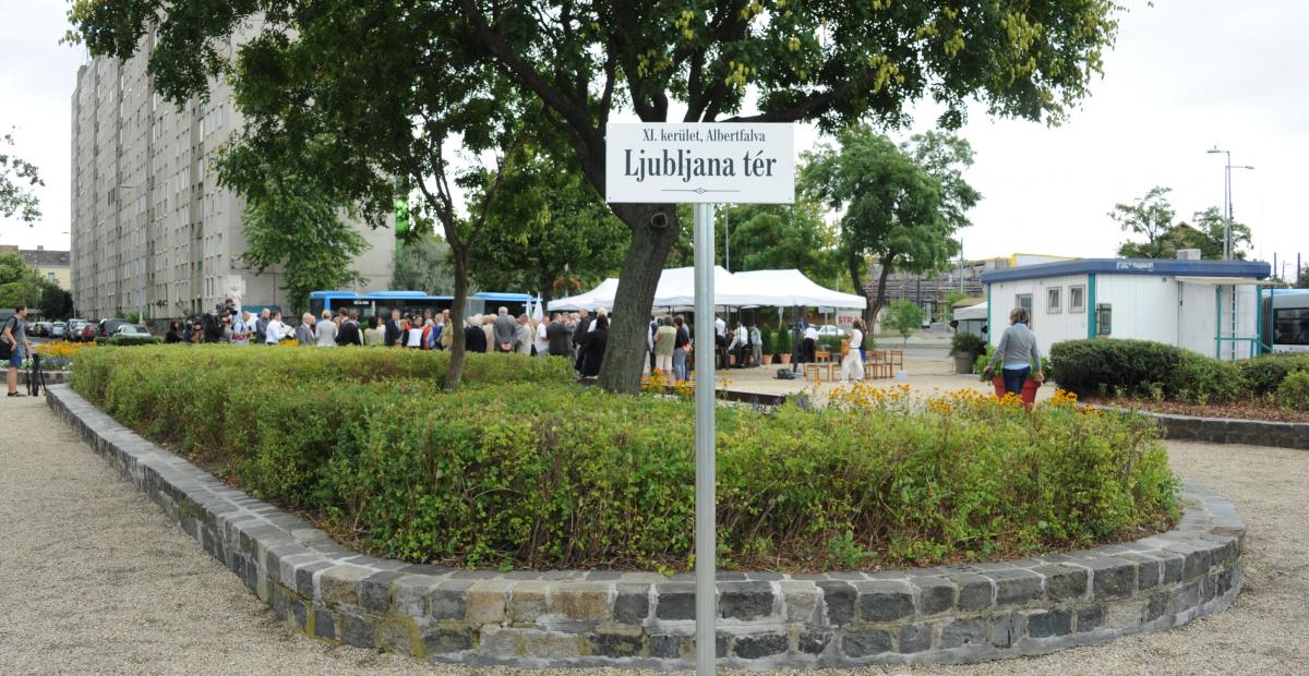 Ljubljana Square in Budapest, photo: M. Majtényi