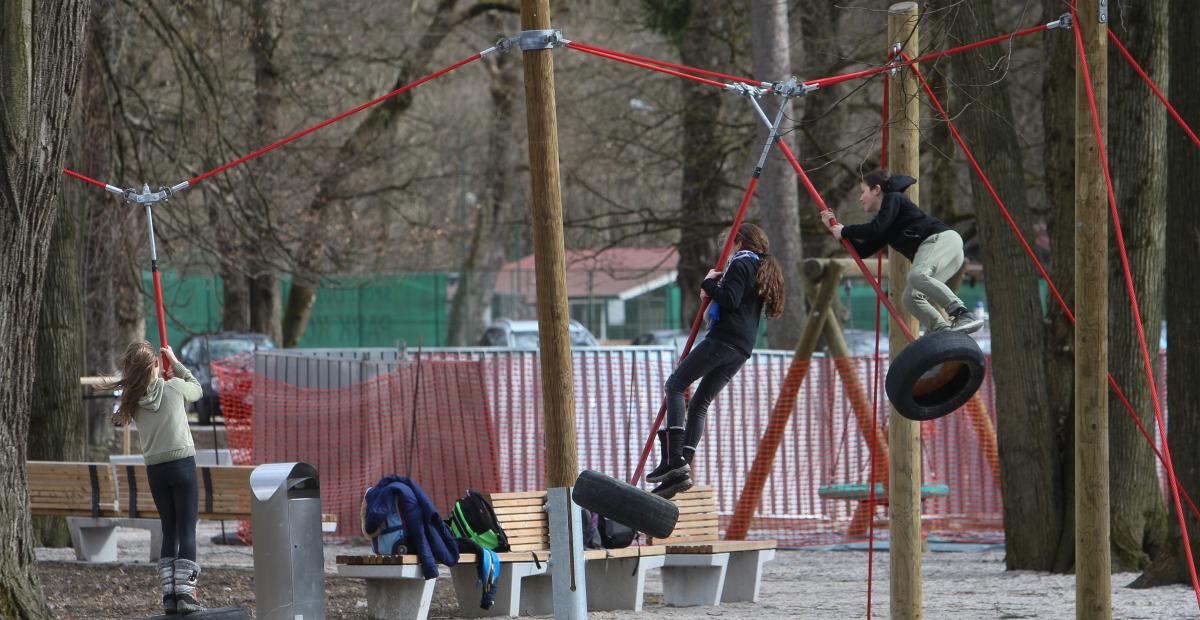 Igrišče v parku kodeljevo, foto: N. Rovan