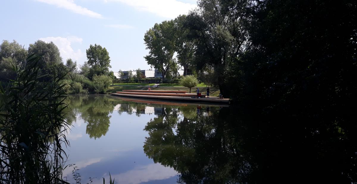 Renovated pier at Koseški pond, photo: Public Company Snaga 