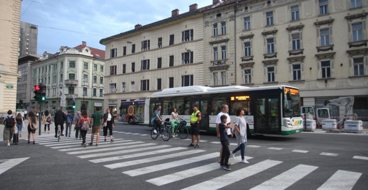 Prenovljeno krizisce med Slovensko, Gosposvetsko in Dalmatinovo, foto: N. Rovan