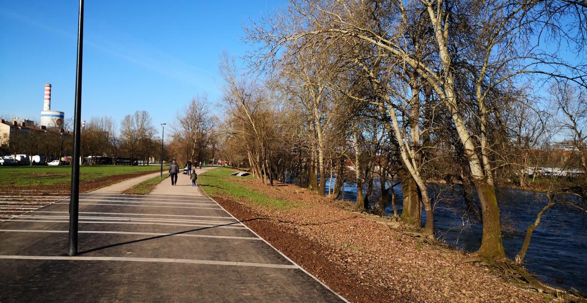 Z urejanjem desnega brega Ljubljanice vzdolž celotnega območja parka smo zaključili decembra 2019, foto: arhiv MOL