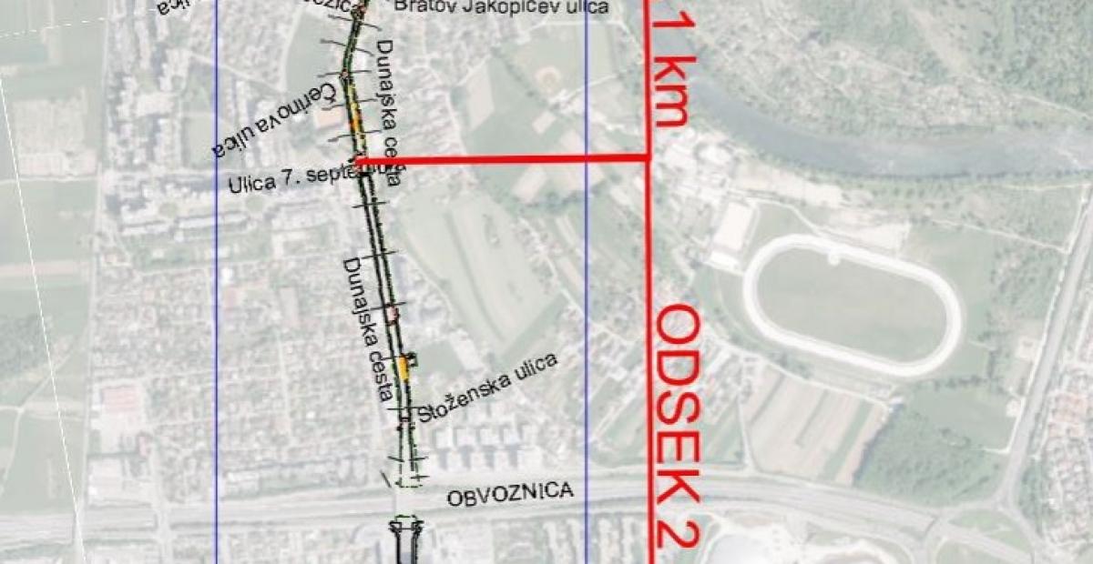 2019 Dunajska rekonstrukcija delna novogradnja 1 in 2 odsek