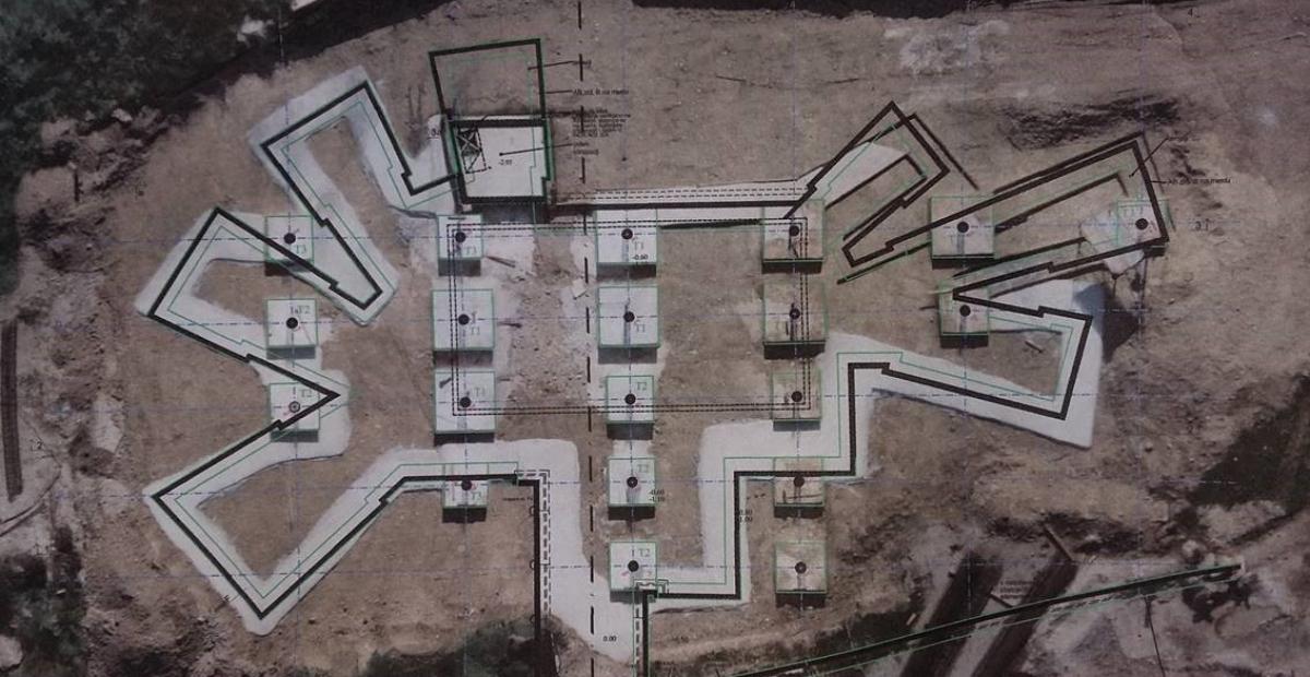 Širitev pokopališča Žale v letu 2019 in 2020 - satelitski posnetek izgradnje gaja spomina, foto: arhiv MOL