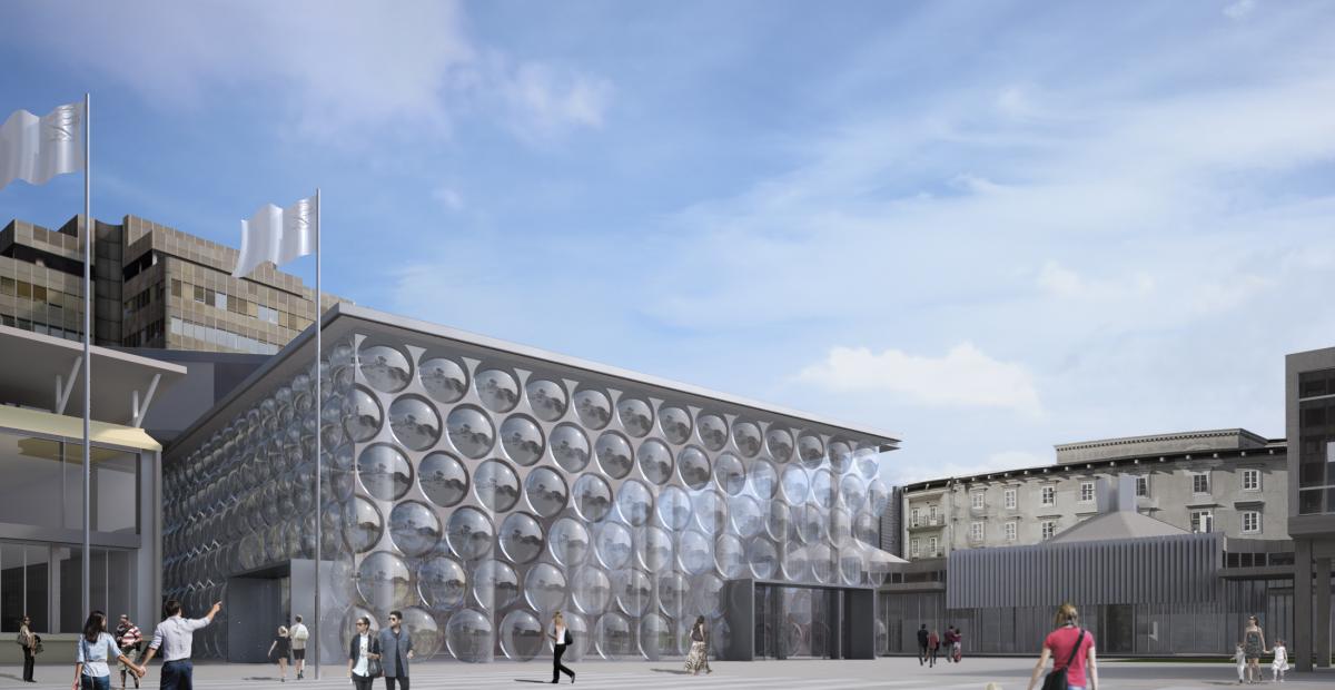 Večnamenska dvorana - Gospodarsko razstavišče, vir: Coloniarchitects Marko in Alessio Coloni