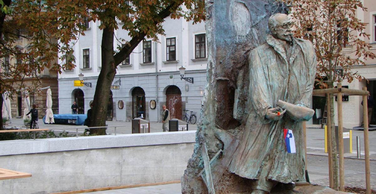 Skulptura Ivan Hribar, foto: A. Rebec