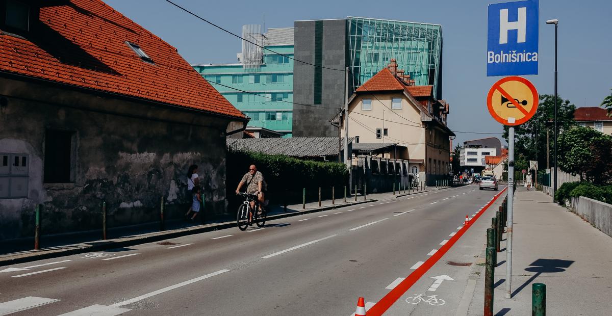 Ureditev kolesarske steze na Bohoričevi ulici, foto: Heineken