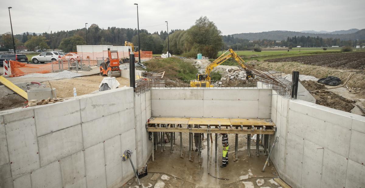 Gradnja zadrževalnika Brdnikova, foto: Uroš Hočevar