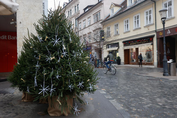 okrašene smreke