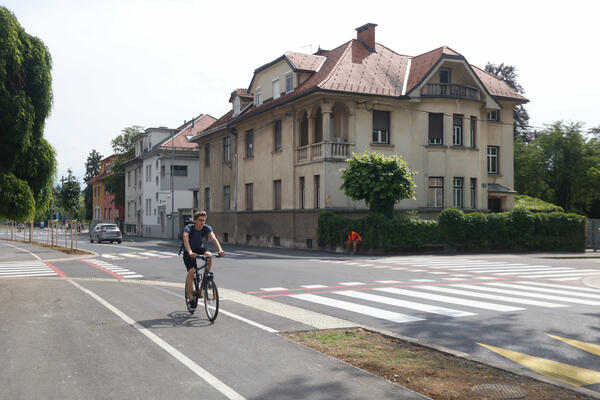 Prenovljena Barjanska cesta. Foto: N. Rovan