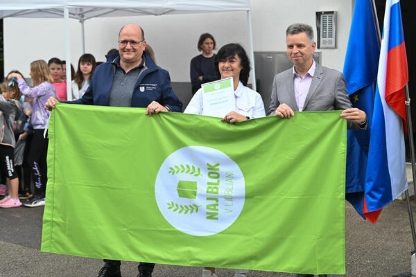 Podelitev naziva Naj blok v Ljubljani. Foto: Bobo