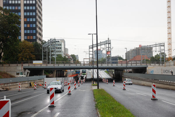 Prenova nadvoza na Dunajski cesti. Foto: N. Rovan