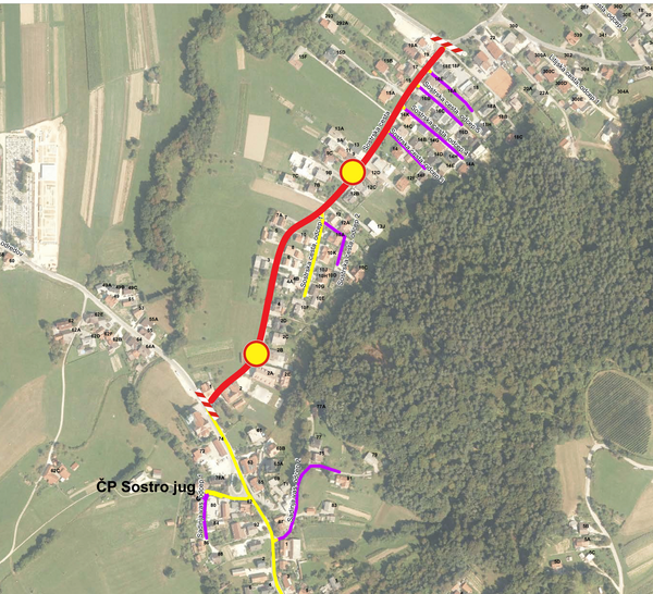 skica zapore ceste 