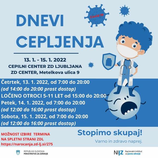 Dnevi cepljenja ZD Ljubljana 