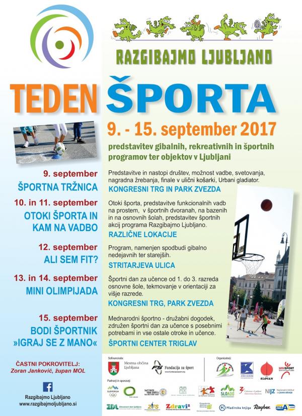 teden sporta 2017