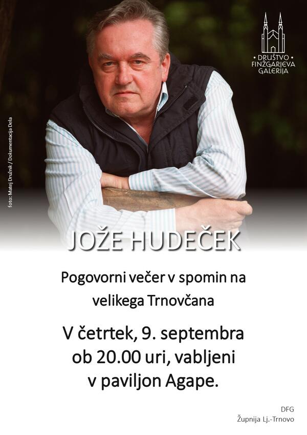 Joze Hudecek vabilo