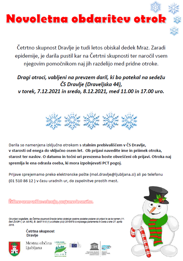 vabilo dedka Mraza