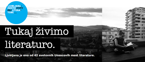 Banner Ljubljana Unescovo mesto literature
