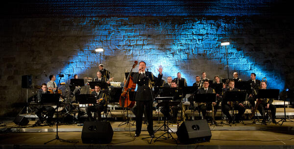 Big band orkestra Slovenske vojske. Foto: Big band ORKSV