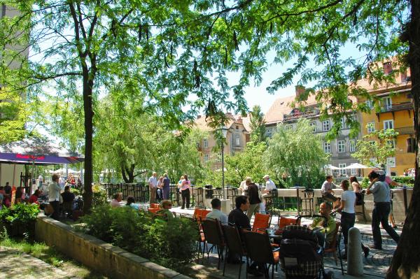 Ljubljana cafe scene 2 D Wedam 