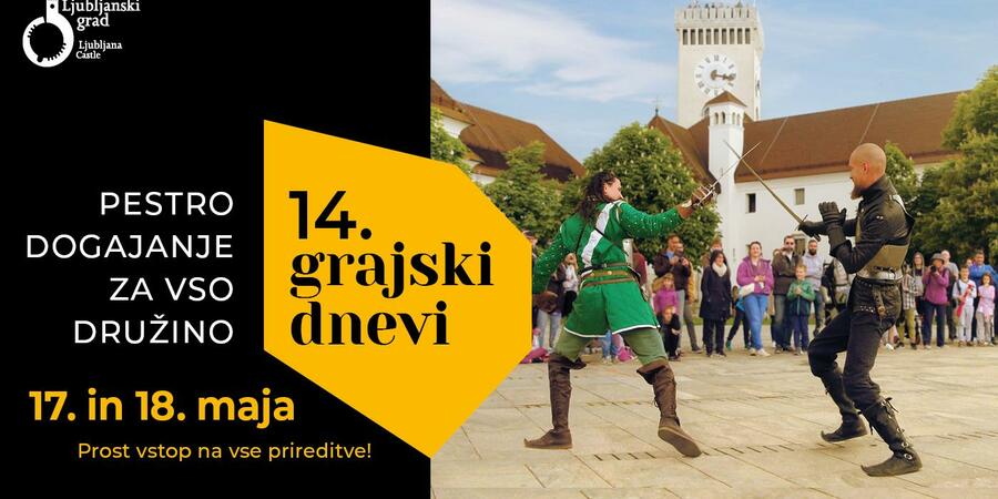 Banner 14. Grajski dnevi. Vir: LG