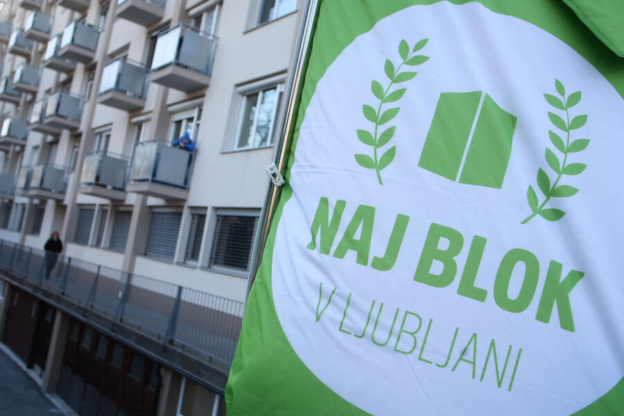 zastava Naj blok v Ljubljani 
