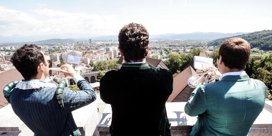 Grajski piskači, foto: Sara Bano, vir: Ljubljanski grad