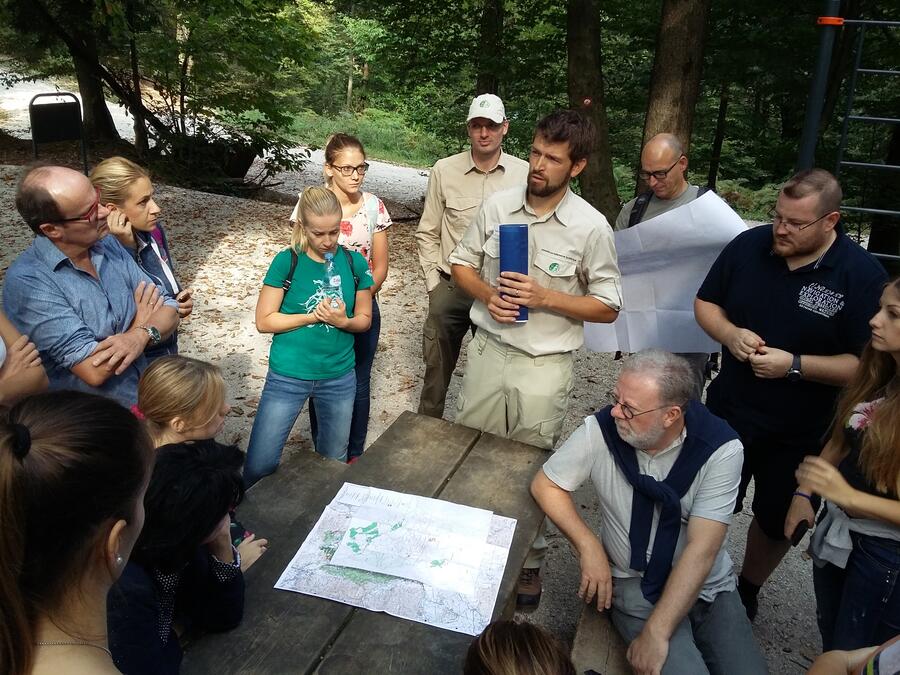 Golovec so obiskali tudi partnerji projekta URBforDAN. Foto: Vita Kontić